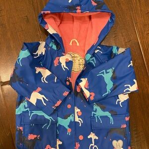 Hatley color changing rain coat in size 18-24 months - like new!